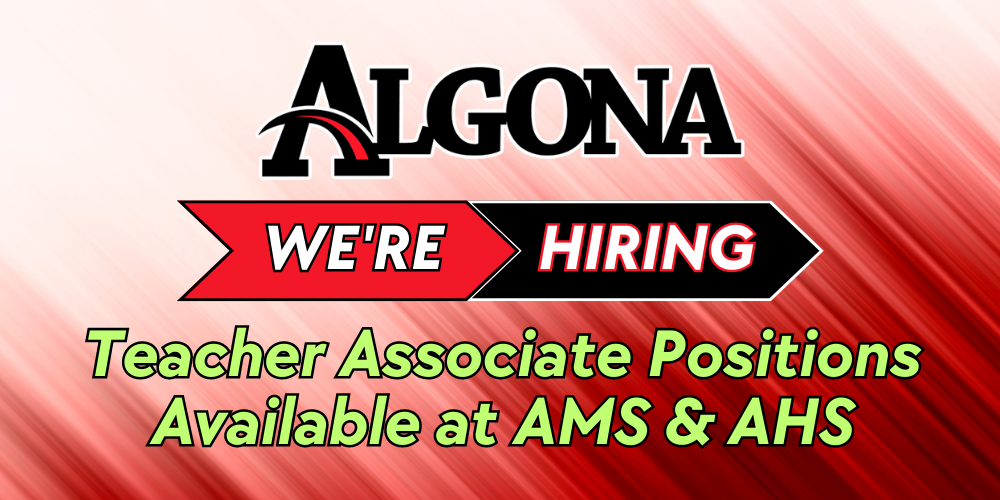 Teacher Associate Positions Available Algona Community School District