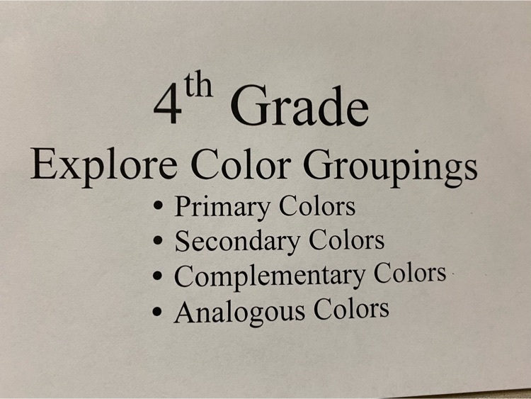 4th grade art