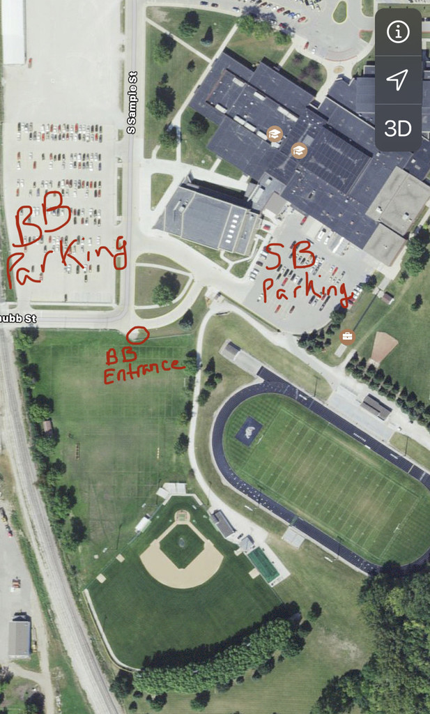 BB/SB Parking and Entrance