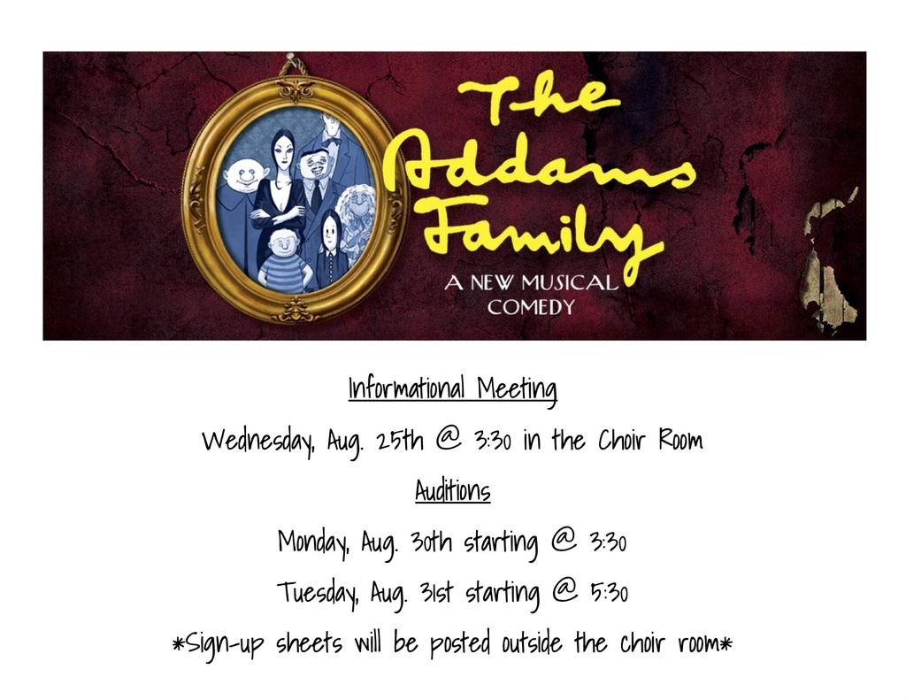 Addams Family informational meeting