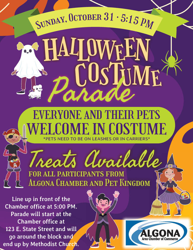 Costume parade flyer