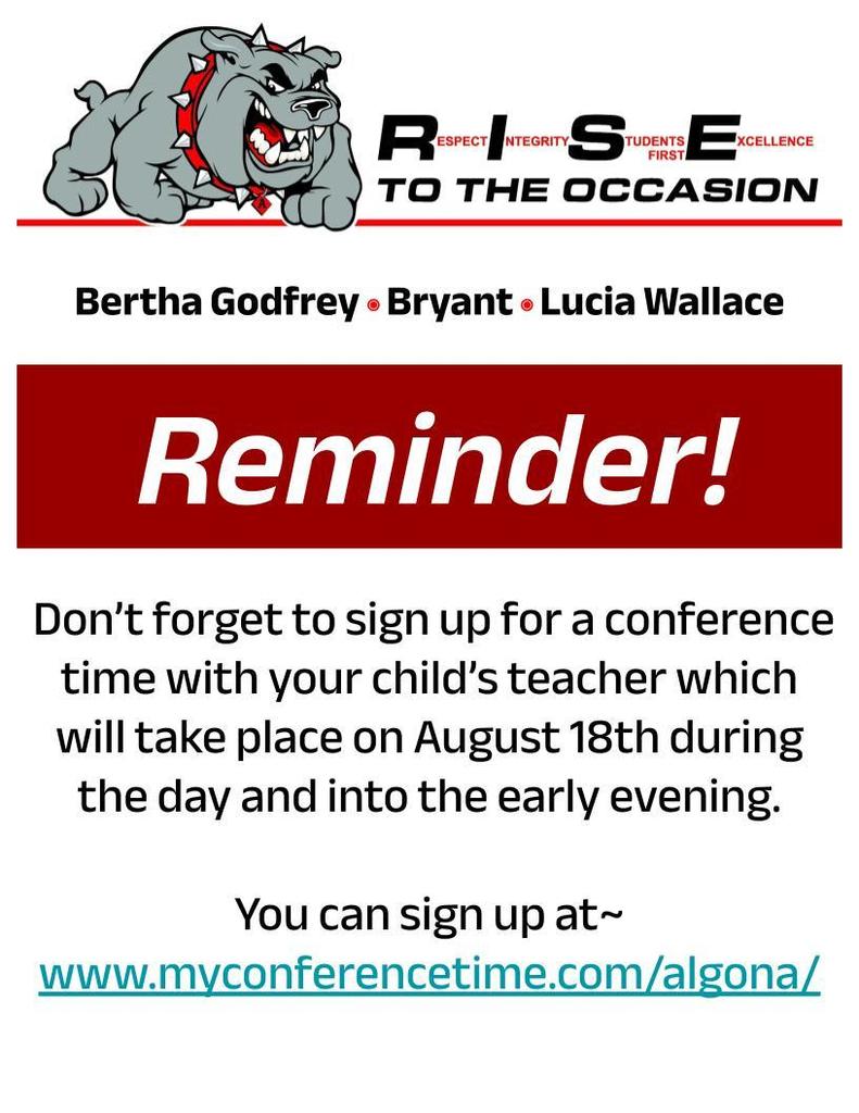 Elementary Back to School Conferences