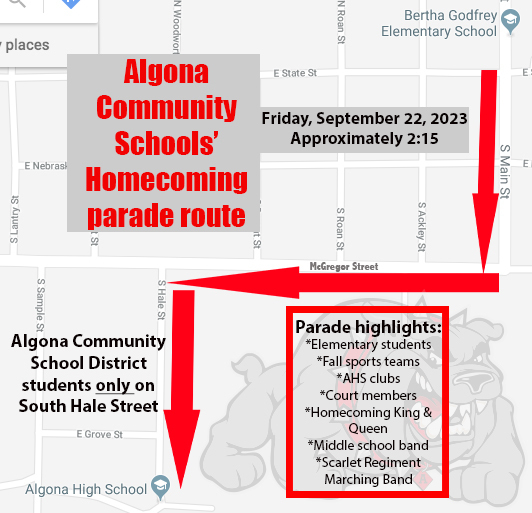 Parade route